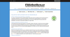 Desktop Screenshot of flaktbutiken.se